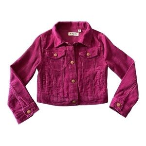 KIDPIK-PINK CORDUROY JACKET-SIZE 5/6